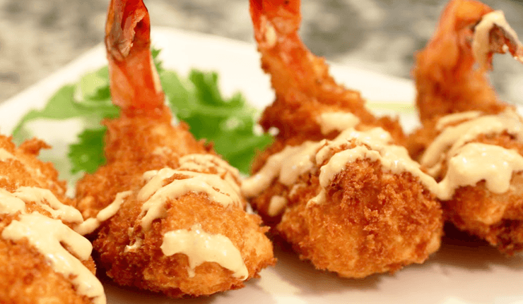 Camarones con Panko