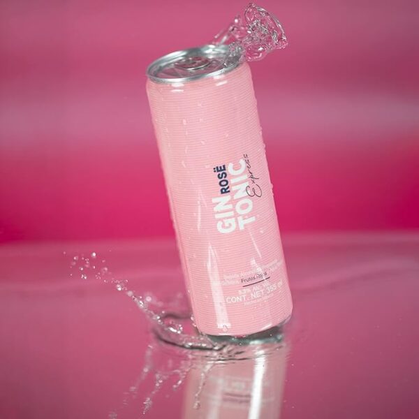 Bebida alcohólica preparada Gin Tonic Rose express con frutos rojos 355 ml - Image 3