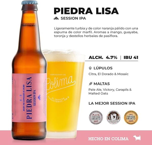 12 Pack Colimita, Cayaco, Piedra Lisa, Ticus, Páramo, Río de Lumbre Botella 355ml - Cerveza Artesanal | Cervecería de Colima - Image 6