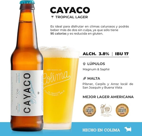 12 Pack Colimita, Cayaco, Piedra Lisa, Ticus, Páramo, Río de Lumbre Botella 355ml - Cerveza Artesanal | Cervecería de Colima - Image 3